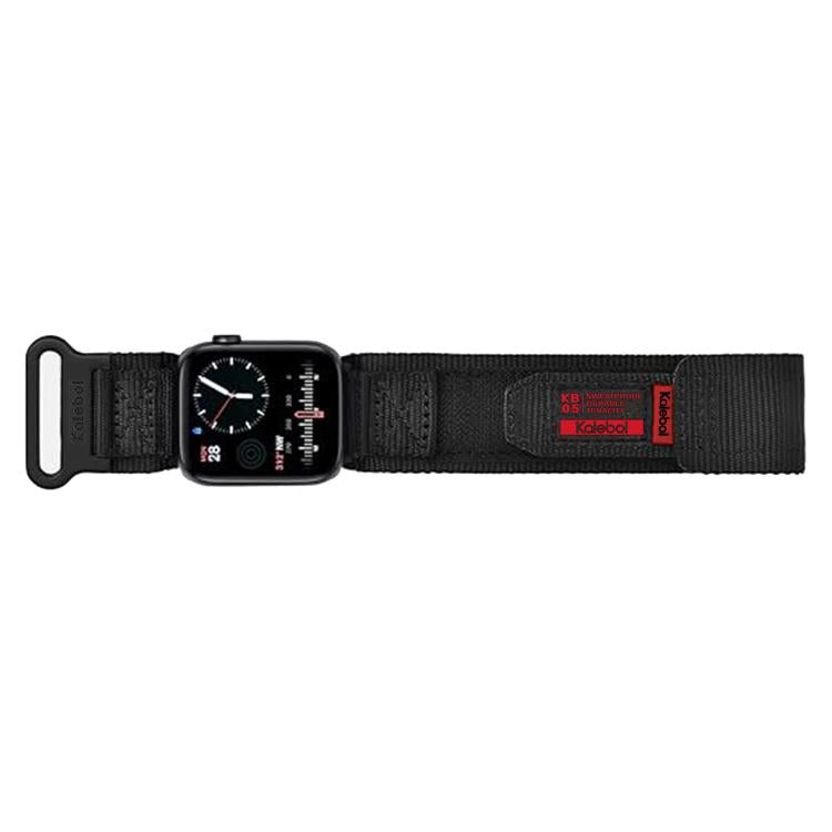 Kalebol Canvas Nylon Hook and Loop Watch Band, For Apple Watch 46mm / 49mm / 45mm / 44mm, For Apple Watch 42mm / 41mm / 40mm / 38mm