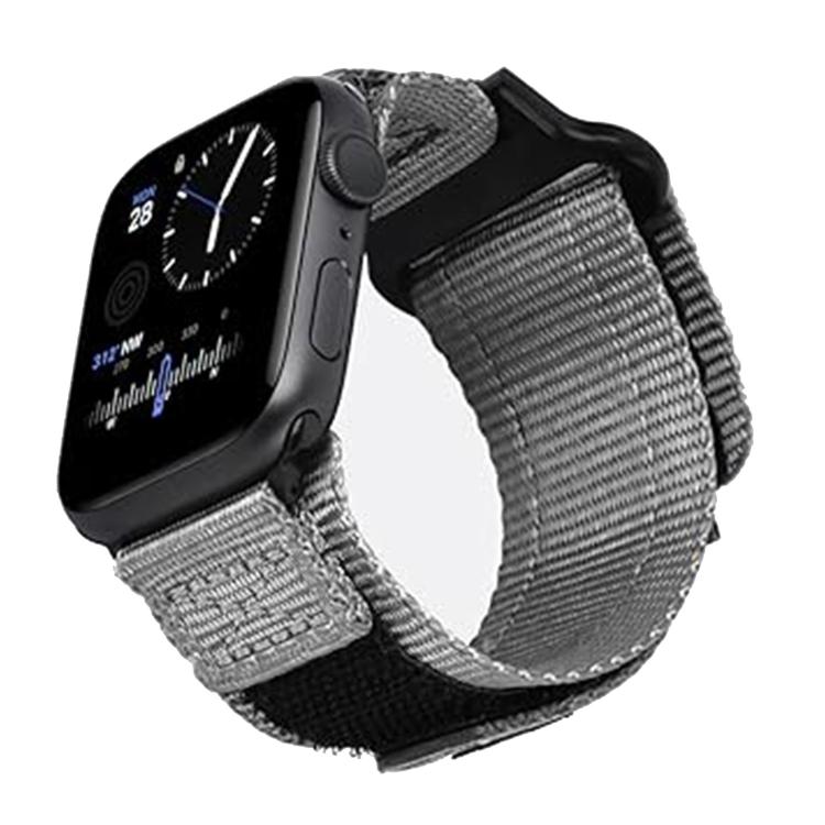Kalebol Canvas Nylon Hook and Loop Watch Band, For Apple Watch 46mm / 49mm / 45mm / 44mm, For Apple Watch 42mm / 41mm / 40mm / 38mm