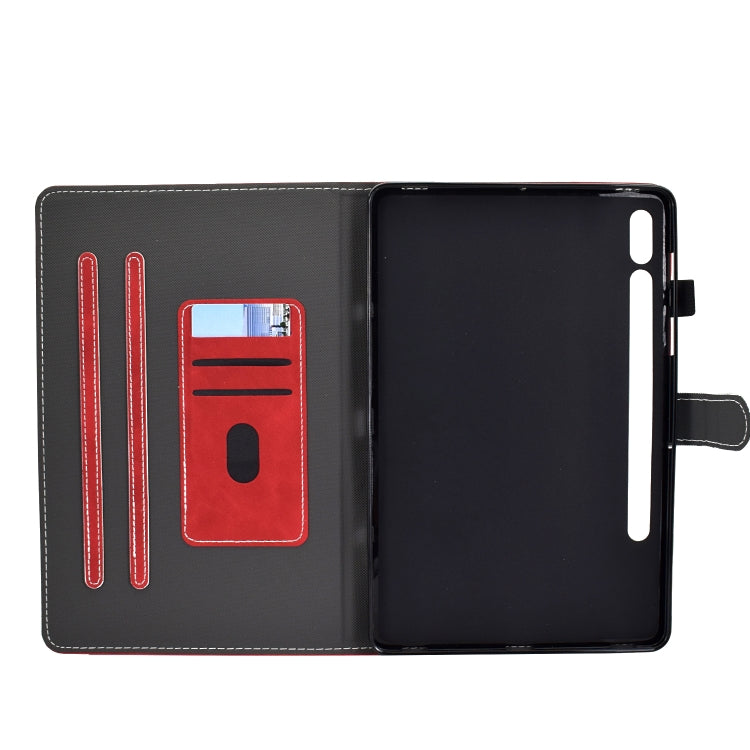 Cowhide Texture Horizontal Flip Leather Case with Holder & Card Slots & Sleep / Wake-up Function, For Samsung Galaxy Tab S8 / Galaxy Tab S7 T870