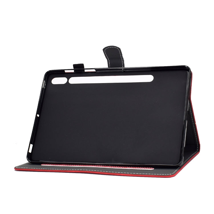 Cowhide Texture Horizontal Flip Leather Case with Holder & Card Slots & Sleep / Wake-up Function, For Samsung Galaxy Tab S8 / Galaxy Tab S7 T870