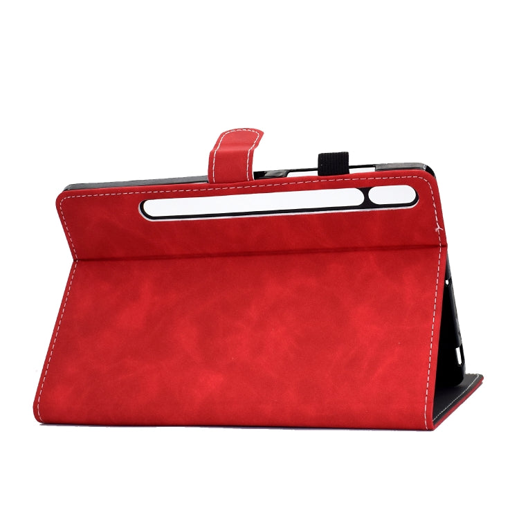 Cowhide Texture Horizontal Flip Leather Case with Holder & Card Slots & Sleep / Wake-up Function, For Samsung Galaxy Tab S8 / Galaxy Tab S7 T870