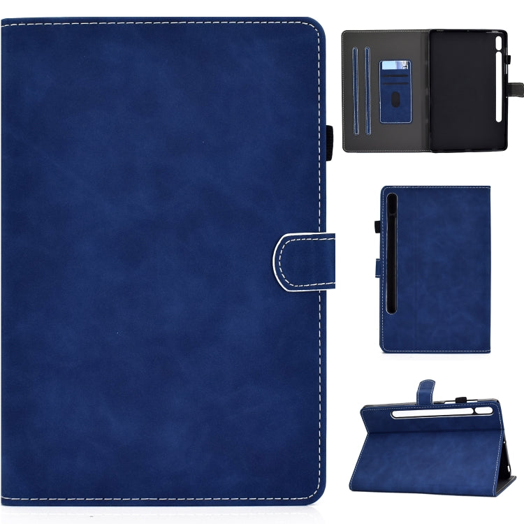 Cowhide Texture Horizontal Flip Leather Case with Holder & Card Slots & Sleep / Wake-up Function, For Samsung Galaxy Tab S8 / Galaxy Tab S7 T870