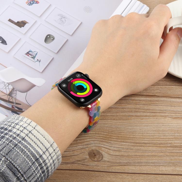 Oval Resin Watch Band, For Apple Watch 46mm / 49mm / 45mm / 44mm