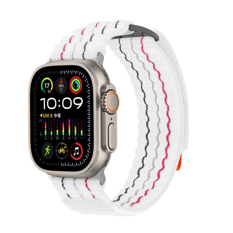 Kalebol  Dual-section Sports Nylon Loop Watch Band, For Apple Watch 46mm / 49mm / 45mm / 44mm, For Apple Watch 42mm / 41mm / 40mm / 38mm