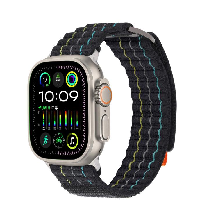 Kalebol  Dual-section Sports Nylon Loop Watch Band, For Apple Watch 46mm / 49mm / 45mm / 44mm, For Apple Watch 42mm / 41mm / 40mm / 38mm