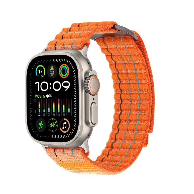 Kalebol  Dual-section Sports Nylon Loop Watch Band, For Apple Watch 46mm / 49mm / 45mm / 44mm, For Apple Watch 42mm / 41mm / 40mm / 38mm
