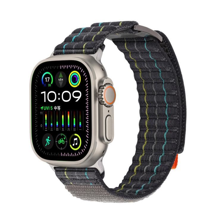 Kalebol  Dual-section Sports Nylon Loop Watch Band, For Apple Watch 46mm / 49mm / 45mm / 44mm, For Apple Watch 42mm / 41mm / 40mm / 38mm