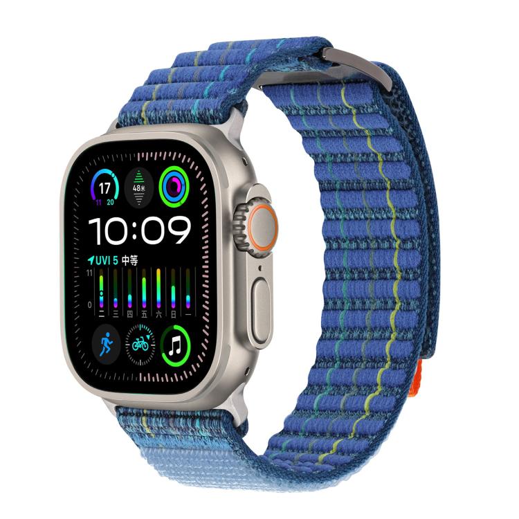 Kalebol  Dual-section Sports Nylon Loop Watch Band, For Apple Watch 46mm / 49mm / 45mm / 44mm, For Apple Watch 42mm / 41mm / 40mm / 38mm