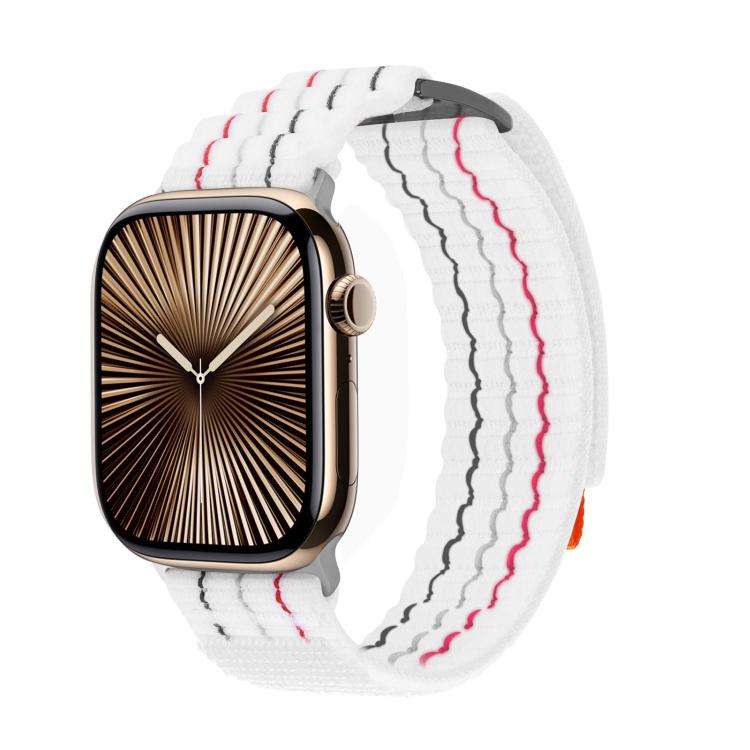 Kalebol  Dual-section Sports Nylon Loop Watch Band, For Apple Watch 46mm / 49mm / 45mm / 44mm, For Apple Watch 42mm / 41mm / 40mm / 38mm