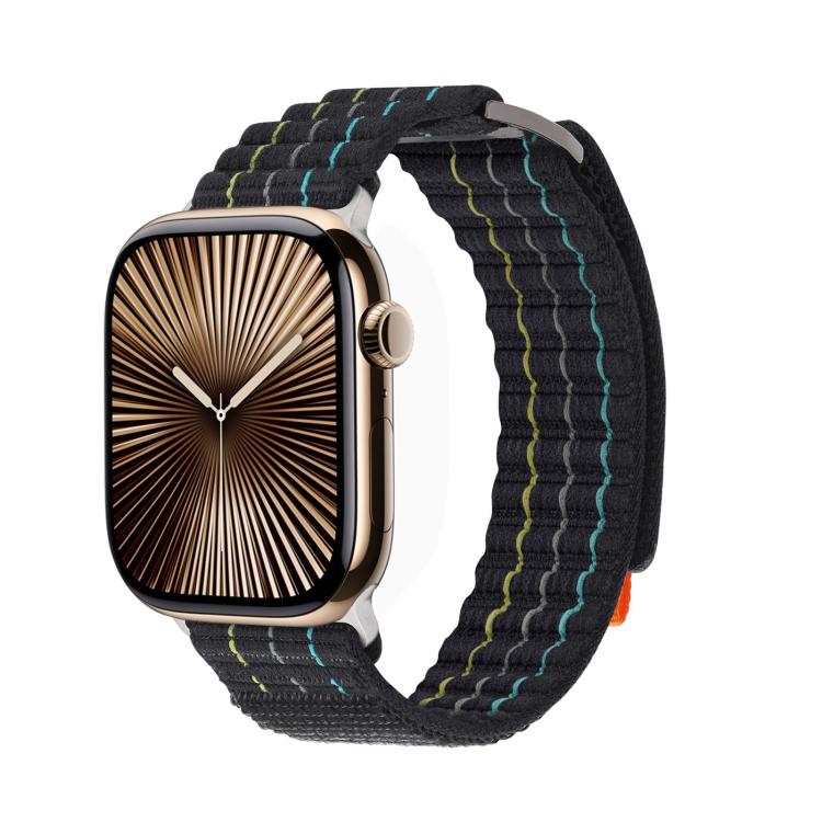 Kalebol  Dual-section Sports Nylon Loop Watch Band, For Apple Watch 46mm / 49mm / 45mm / 44mm, For Apple Watch 42mm / 41mm / 40mm / 38mm