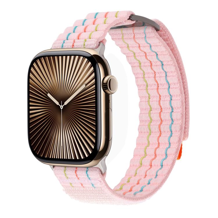 Kalebol  Dual-section Sports Nylon Loop Watch Band, For Apple Watch 46mm / 49mm / 45mm / 44mm, For Apple Watch 42mm / 41mm / 40mm / 38mm