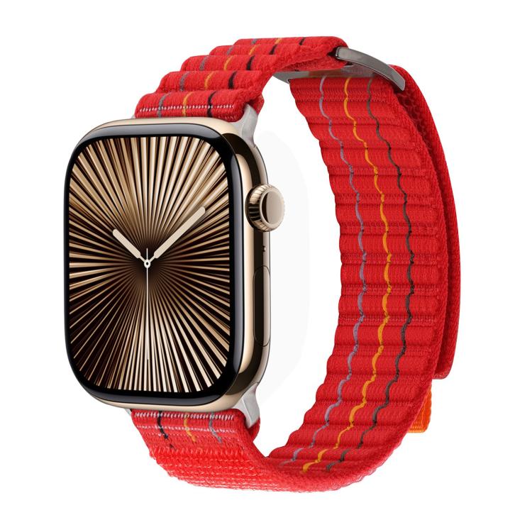 Kalebol  Dual-section Sports Nylon Loop Watch Band, For Apple Watch 46mm / 49mm / 45mm / 44mm, For Apple Watch 42mm / 41mm / 40mm / 38mm