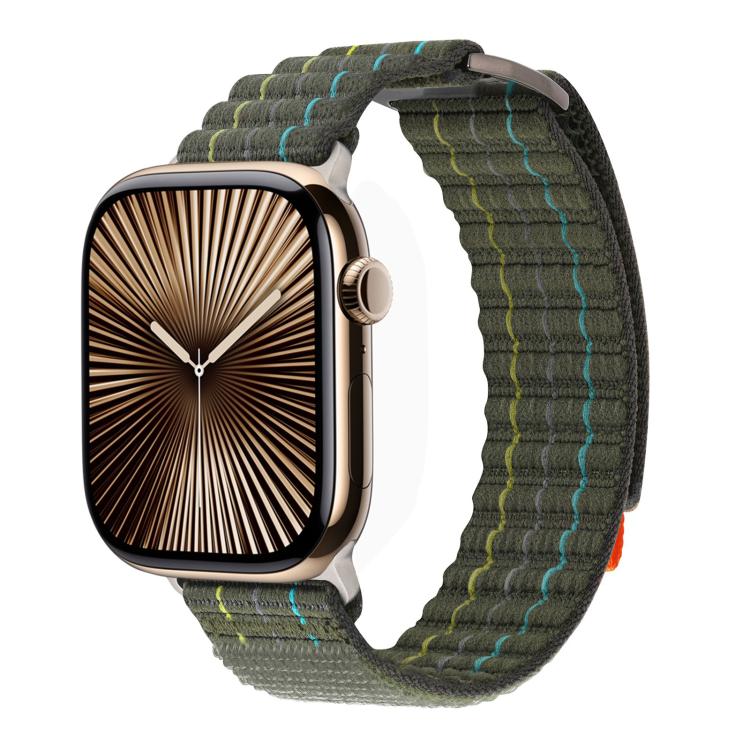 Kalebol  Dual-section Sports Nylon Loop Watch Band, For Apple Watch 46mm / 49mm / 45mm / 44mm, For Apple Watch 42mm / 41mm / 40mm / 38mm