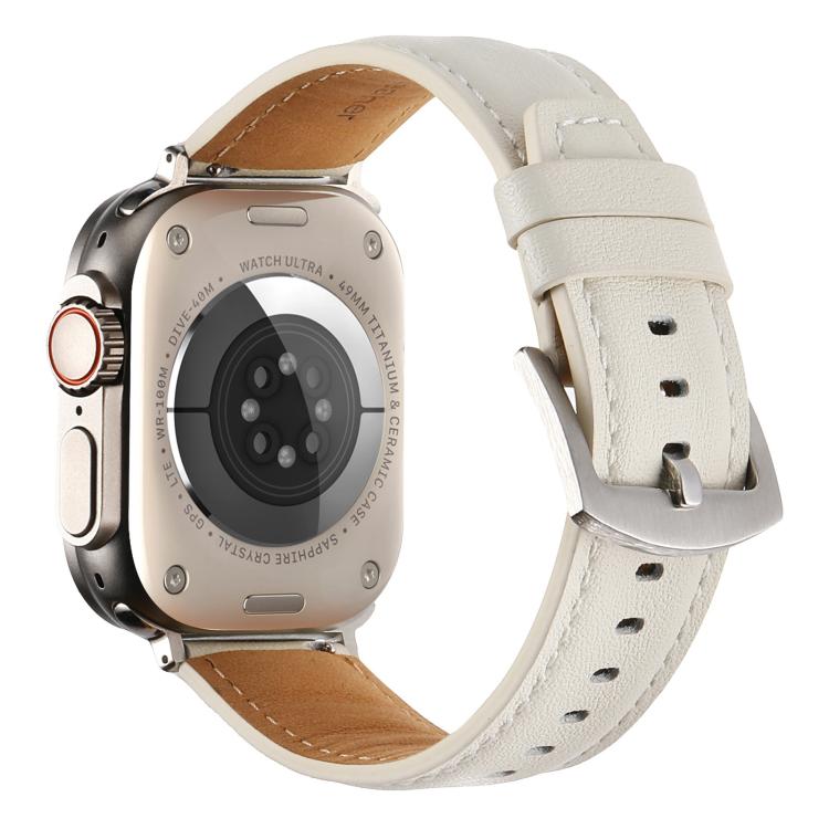 Kalebol Plain Genuine Leather Watch Band