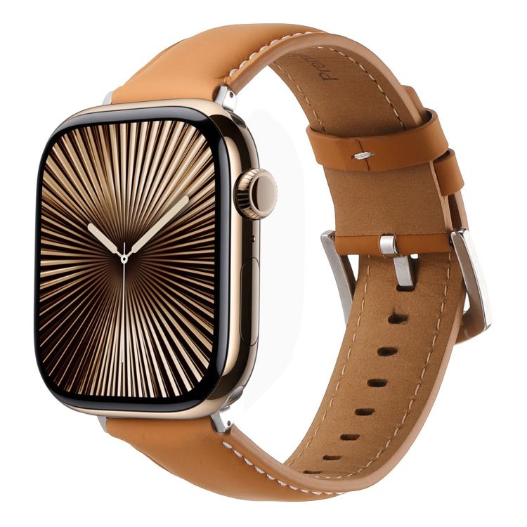 Kalebol Plain Genuine Leather Watch Band