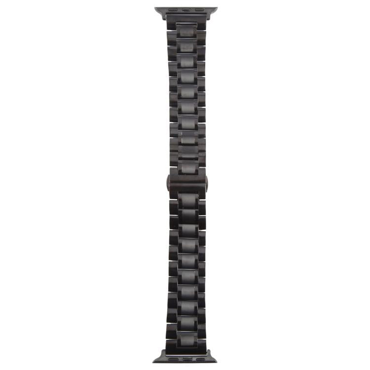 Butterfly Buckle New Five Beads Stainless Steel Watch Band, For Apple Watch 46mm / 49mm / 45mm / 44mm, For Apple Watch 42mm / 41mm / 40mm / 38mm