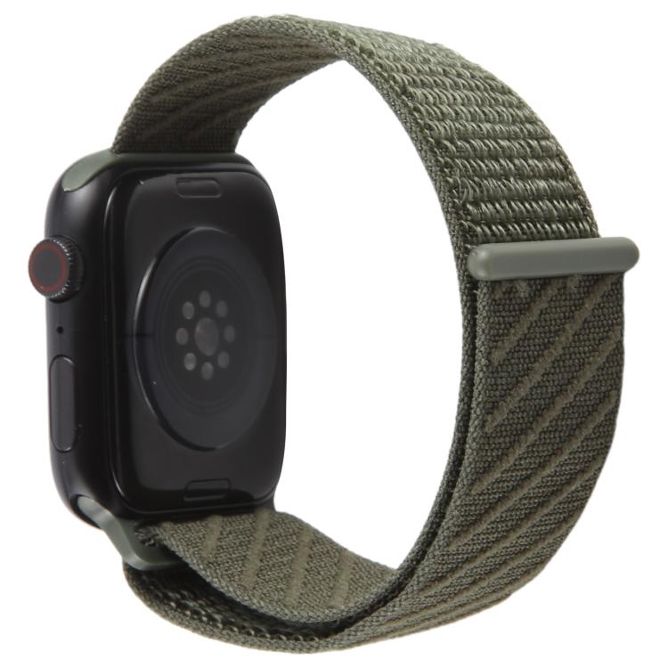 Twill Nylon Loop Hook and Loop Fastener Watch Band, For Apple Watch 46mm / 49mm / 45mm / 44mm, For Apple Watch 42mm / 41mm / 40mm / 38mm