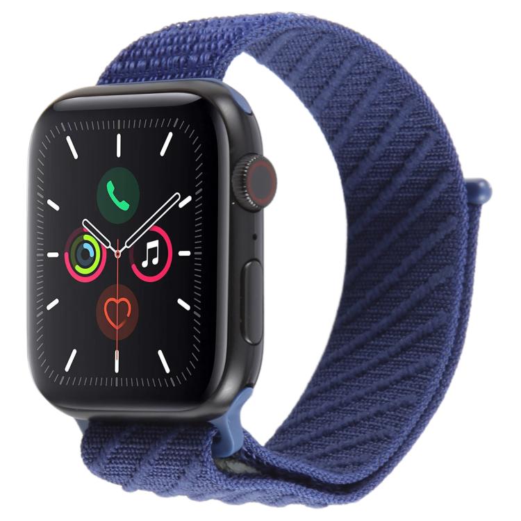 Twill Nylon Loop Hook and Loop Fastener Watch Band, For Apple Watch 46mm / 49mm / 45mm / 44mm, For Apple Watch 42mm / 41mm / 40mm / 38mm