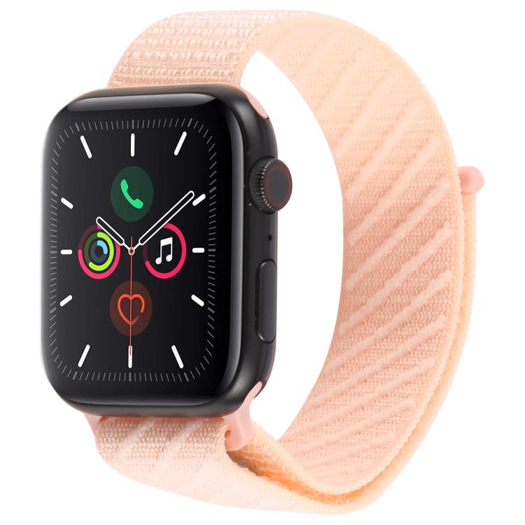 Twill Nylon Loop Hook and Loop Fastener Watch Band, For Apple Watch 46mm / 49mm / 45mm / 44mm, For Apple Watch 42mm / 41mm / 40mm / 38mm