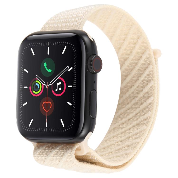 Twill Nylon Loop Hook and Loop Fastener Watch Band, For Apple Watch 46mm / 49mm / 45mm / 44mm, For Apple Watch 42mm / 41mm / 40mm / 38mm