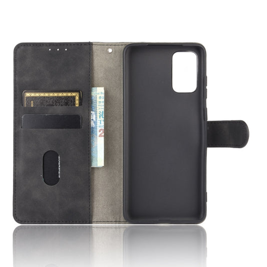 Galaxy S20 5G protective case with calf leather texture and built-in wallet