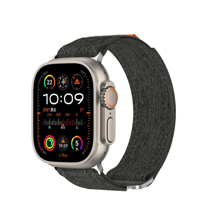 Kalebol Canvas Pattern Nylon Loop Strap, For Apple Watch 46mm / 49mm / 45mm / 44mm, For Apple Watch 42mm / 41mm / 40mm / 38mm