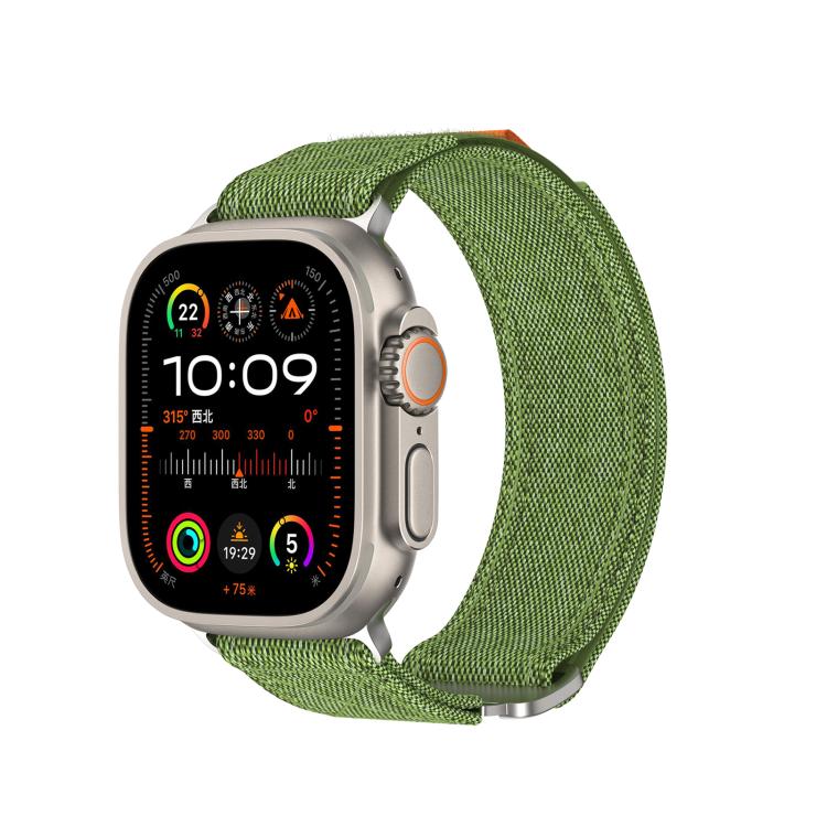 Kalebol Canvas Pattern Nylon Loop Strap, For Apple Watch 46mm / 49mm / 45mm / 44mm, For Apple Watch 42mm / 41mm / 40mm / 38mm