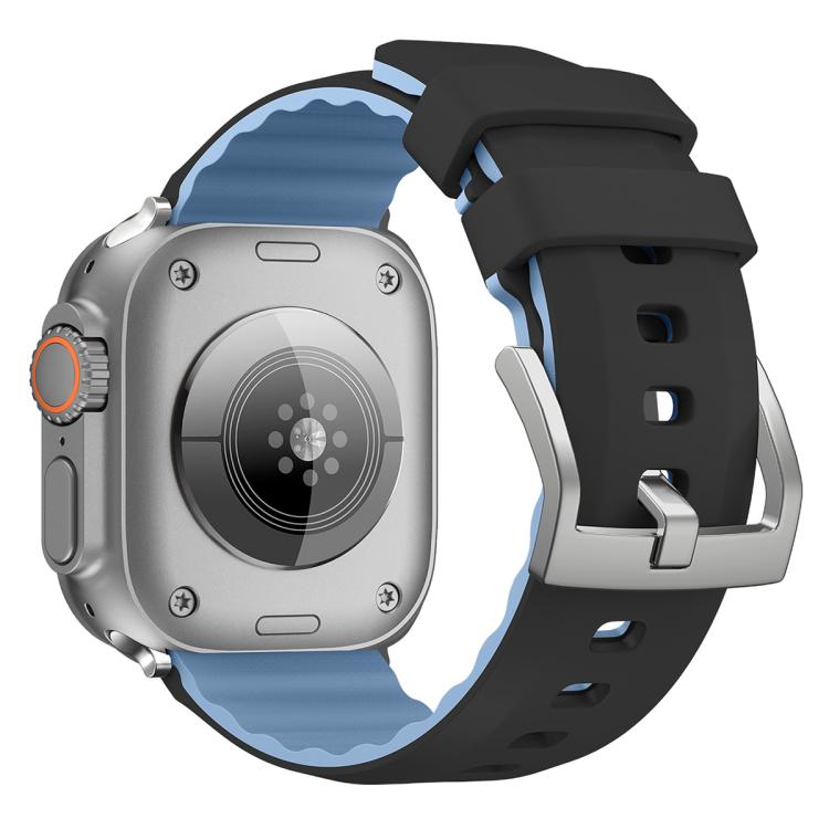 Kalebol Contrast Two-tone Silicone Strap, For Apple Watch 46mm / 49mm / 45mm / 44mm, For Apple Watch 42mm / 41mm / 40mm / 38mm