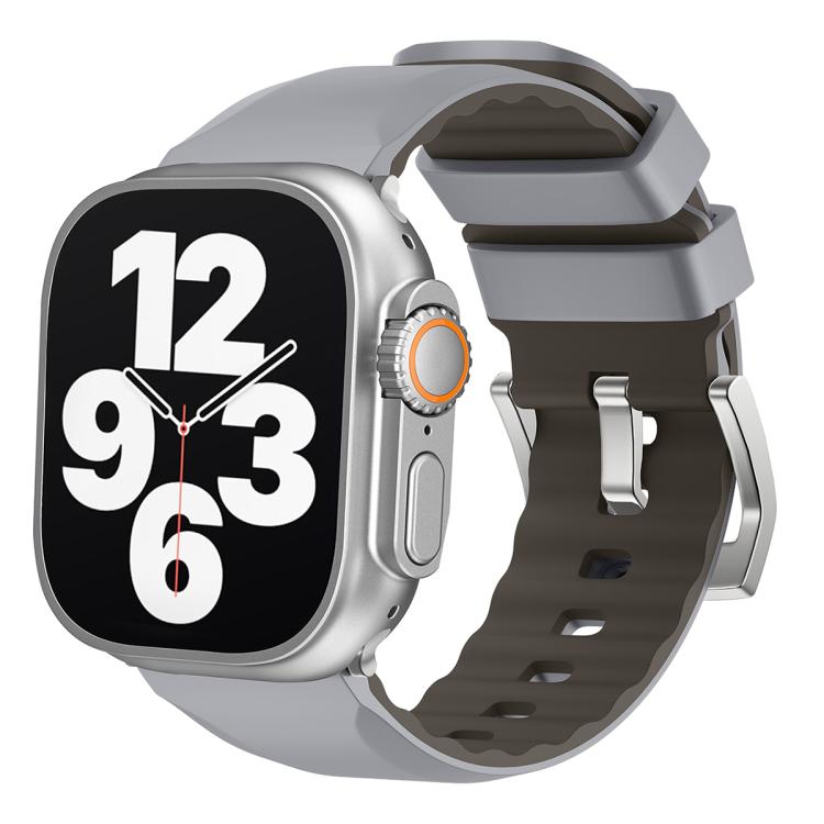 Kalebol Contrast Two-tone Silicone Strap, For Apple Watch 46mm / 49mm / 45mm / 44mm, For Apple Watch 42mm / 41mm / 40mm / 38mm