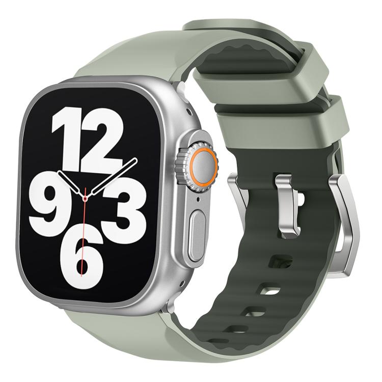 Kalebol Contrast Two-tone Silicone Strap, For Apple Watch 46mm / 49mm / 45mm / 44mm, For Apple Watch 42mm / 41mm / 40mm / 38mm