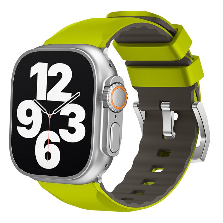 Kalebol Contrast Two-tone Silicone Strap, For Apple Watch 46mm / 49mm / 45mm / 44mm, For Apple Watch 42mm / 41mm / 40mm / 38mm