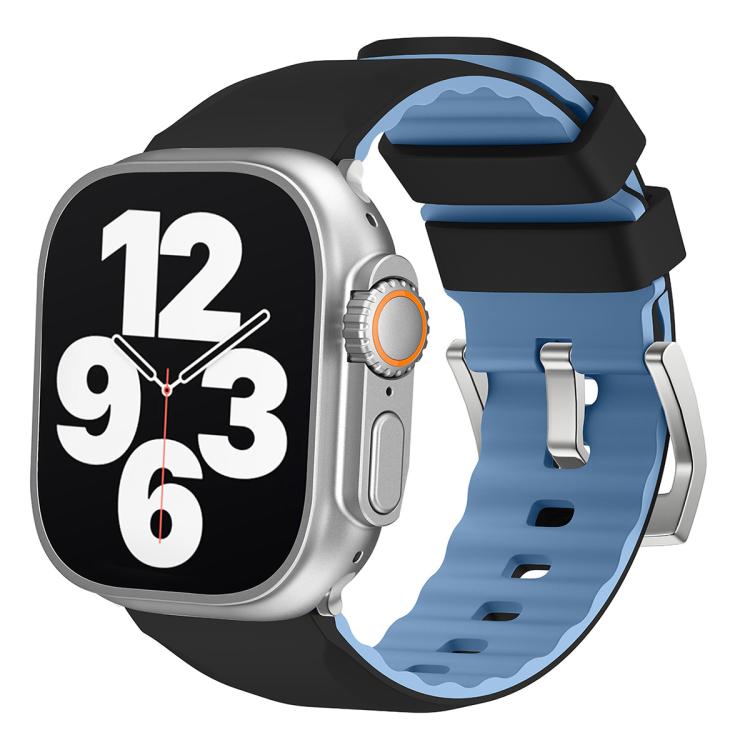 Kalebol Contrast Two-tone Silicone Strap, For Apple Watch 46mm / 49mm / 45mm / 44mm, For Apple Watch 42mm / 41mm / 40mm / 38mm