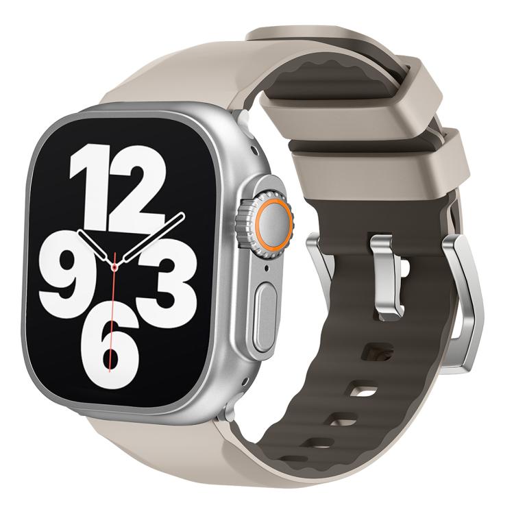 Kalebol Contrast Two-tone Silicone Strap, For Apple Watch 46mm / 49mm / 45mm / 44mm, For Apple Watch 42mm / 41mm / 40mm / 38mm