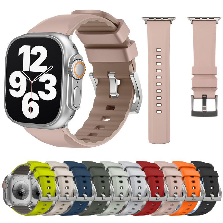 Kalebol Contrast Two-tone Silicone Strap, For Apple Watch 46mm / 49mm / 45mm / 44mm, For Apple Watch 42mm / 41mm / 40mm / 38mm