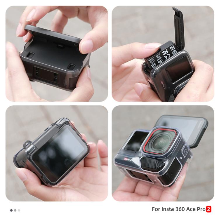 Body Soft TPU Protective Case with Lens Cover, For Insta360 Ace / Ace Pro / Pro 2, For Insta360 GO 3 / 3S