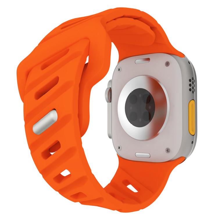 Slanted Hole Silicone Watch Band, For Apple Watch 46mm / 49mm / 45mm / 44mm, For Apple Watch 42mm / 41mm / 40mm / 38mm