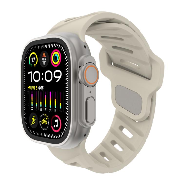 Slanted Hole Silicone Watch Band, For Apple Watch 46mm / 49mm / 45mm / 44mm, For Apple Watch 42mm / 41mm / 40mm / 38mm