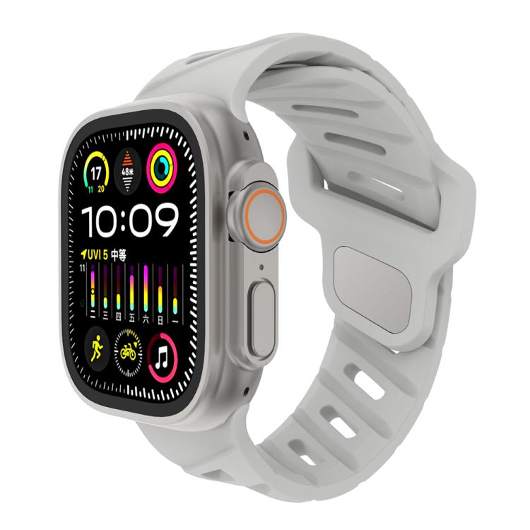 Slanted Hole Silicone Watch Band, For Apple Watch 46mm / 49mm / 45mm / 44mm, For Apple Watch 42mm / 41mm / 40mm / 38mm