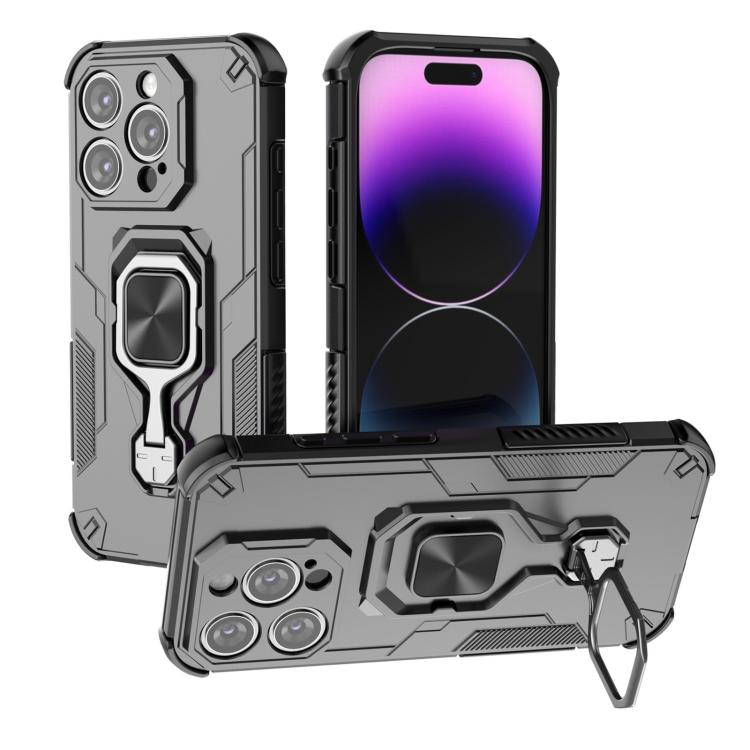 Metal Kickstand TPU Hybrid PC Phone Case, For iPhone 16, For iPhone 15 Pro Max, For iPhone 15 Pro, For iPhone 14 Plus / 15 Plus