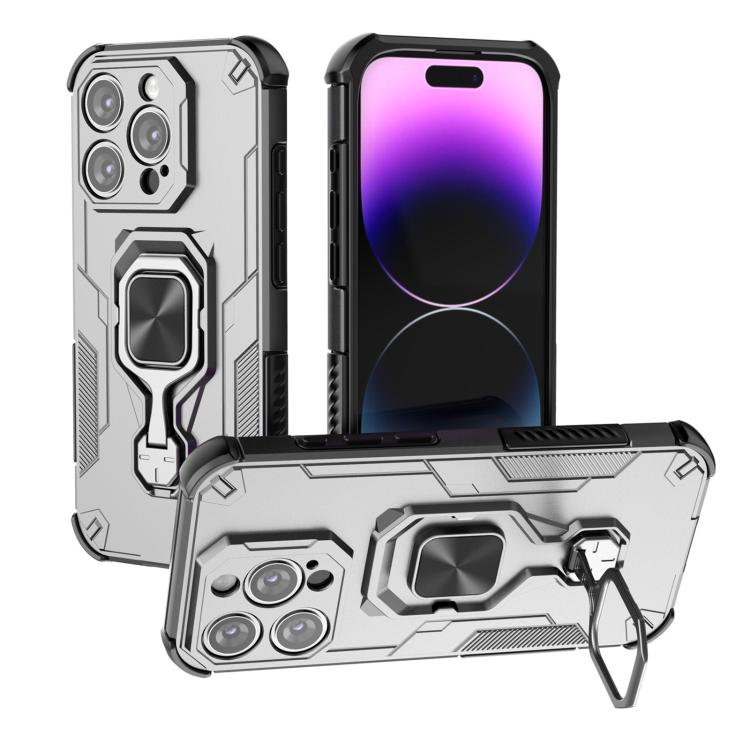 Metal Kickstand TPU Hybrid PC Phone Case, For iPhone 16, For iPhone 15 Pro Max, For iPhone 15 Pro, For iPhone 14 Plus / 15 Plus