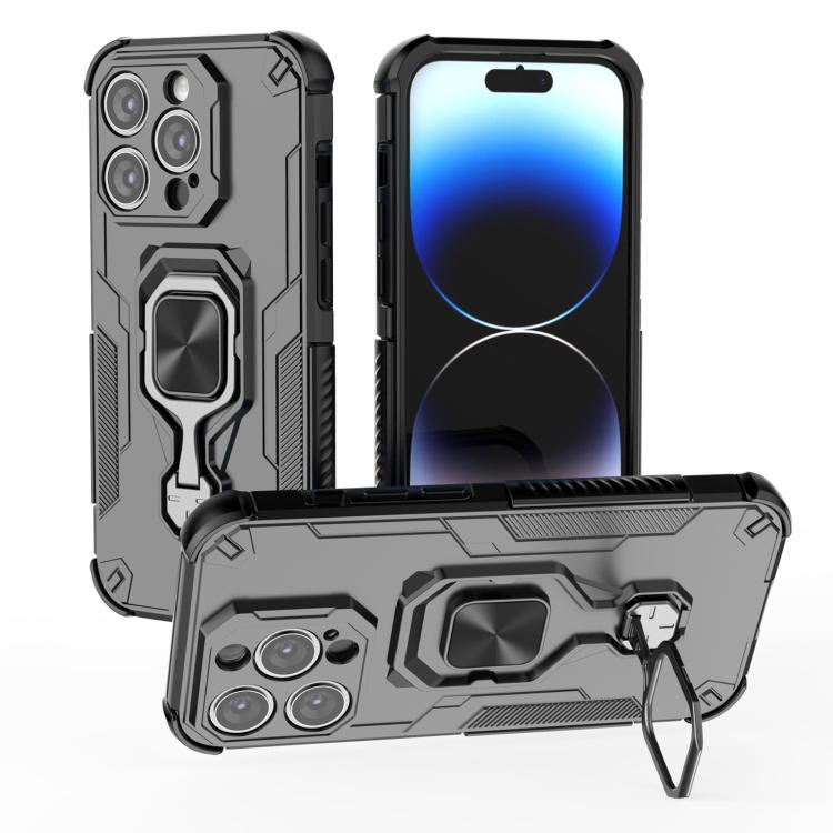 Metal Kickstand TPU Hybrid PC Phone Case, For iPhone 15, For iPhone 14, For iPhone 14 Pro, For iPhone 14 Pro Max