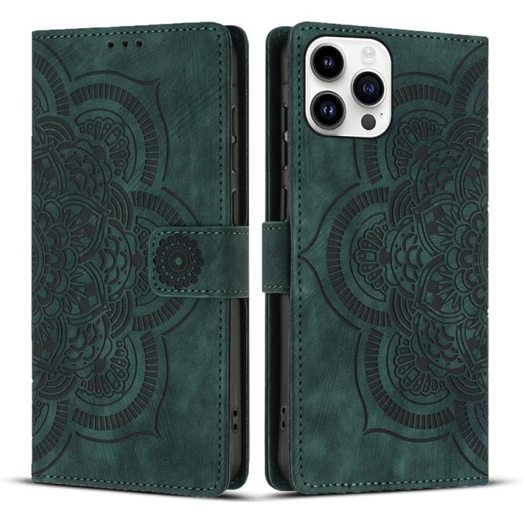 Mandala Embossed Retro Frosted Leather Phone Case, For iPhone 14 Pro Max, For iPhone 7 / 8 / SE 2022, For iPhone 13 Pro Max, For iPhone 13 Pro