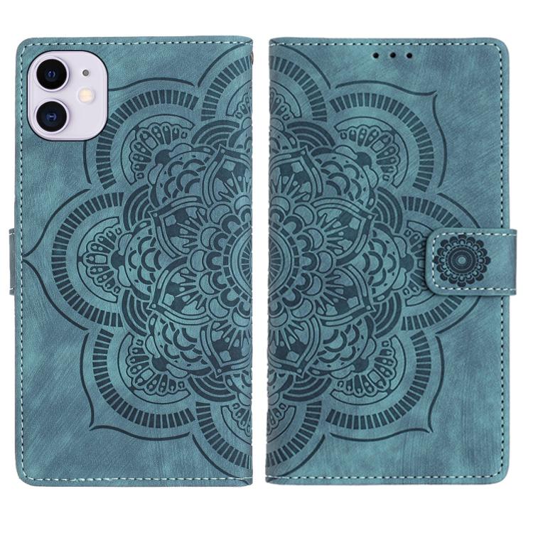 Mandala Embossed Retro Frosted Leather Phone Case, For iPhone 11, For iPhone 11 Pro, For iPhone X / XS, For iPhone XR