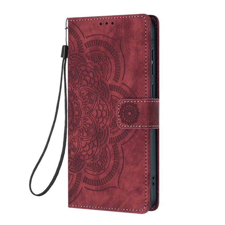 Mandala Embossed Retro Frosted Leather Phone Case, For iPhone XS Max, For iPhone 7 Plus / 8 Plus