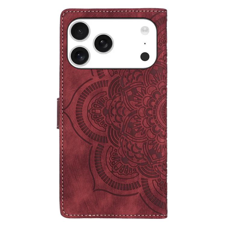 Mandala Embossed Retro Frosted Leather Phone Case, For iPhone 17 Pro Max, For iPhone 17 Pro, For iPhone 17, For iPhone 17 Air