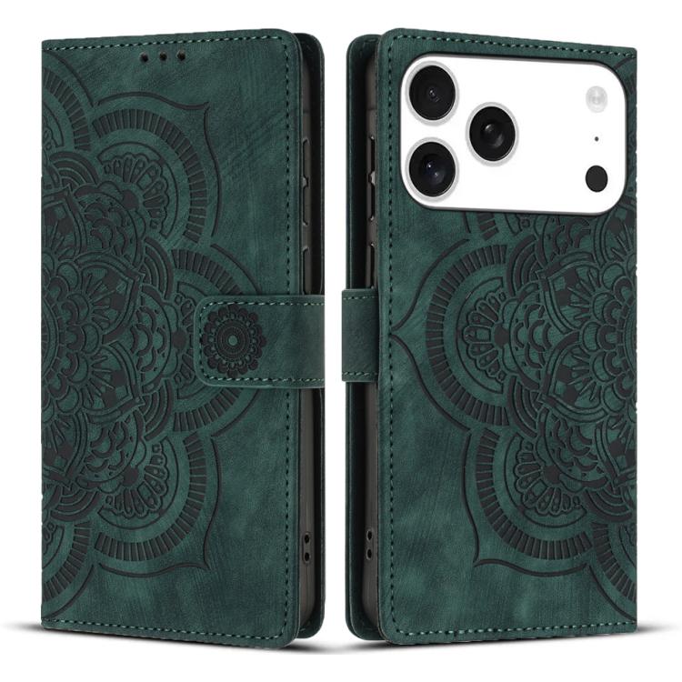 Mandala Embossed Retro Frosted Leather Phone Case, For iPhone 17 Pro Max, For iPhone 17 Pro, For iPhone 17, For iPhone 17 Air