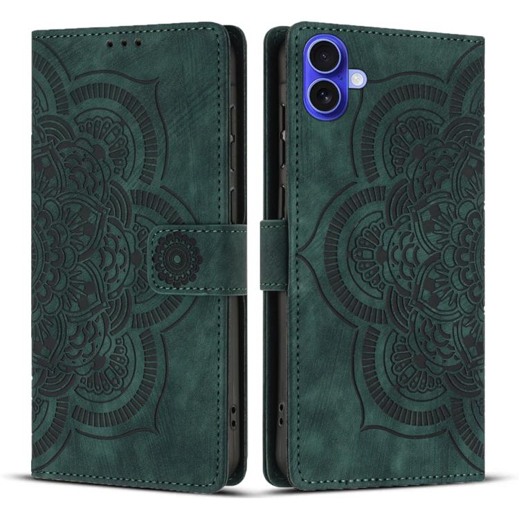 Mandala Embossed Retro Frosted Leather Phone Case, For iPhone 17 Pro Max, For iPhone 17 Pro, For iPhone 17, For iPhone 17 Air