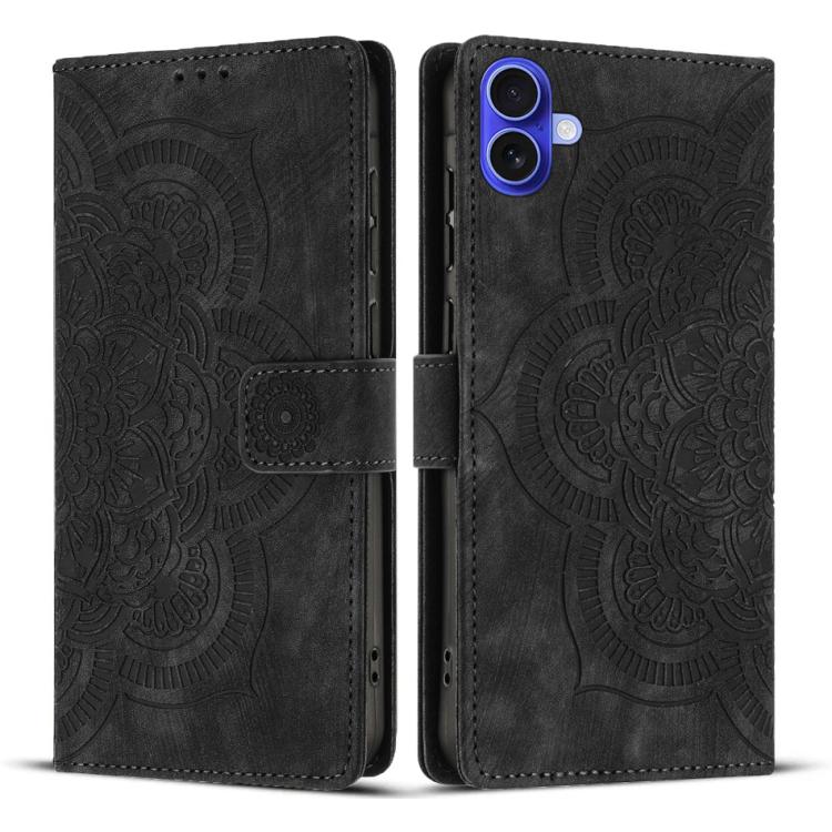 Mandala Embossed Retro Frosted Leather Phone Case, For iPhone 17 Pro Max, For iPhone 17 Pro, For iPhone 17, For iPhone 17 Air