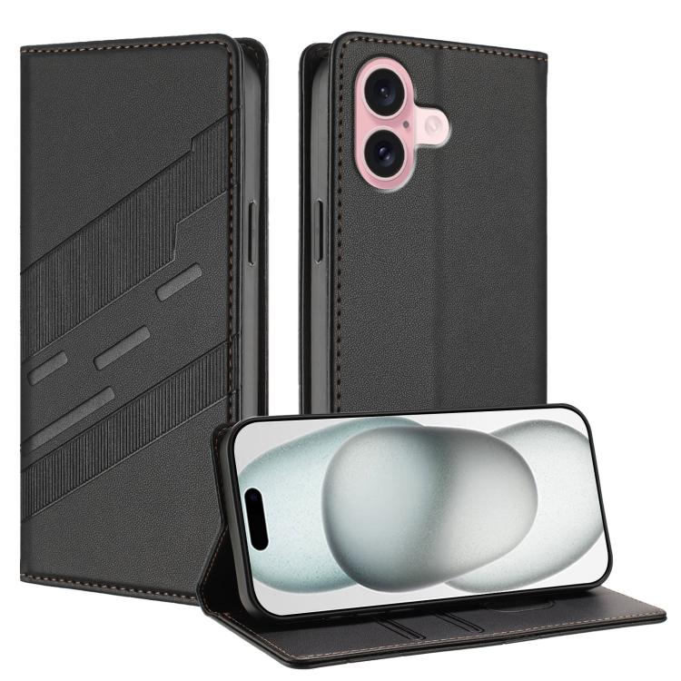 Embossed Multi-functional Wallet Retro Leather Phone Case, For iPhone 16 Pro, For iPhone 16 Plus, For iPhone 16