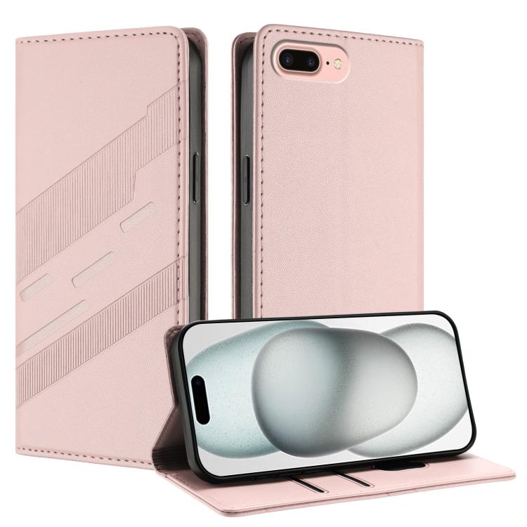 Embossed Multi-functional Wallet Retro Leather Phone Case, For iPhone 8 Plus / 7 Plus